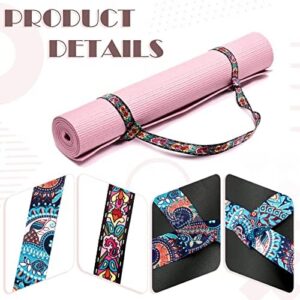 2 Pcs Yoga Mat Strap Sling Adjustable Thick Yoga Mat Carrier Stretching Strap Yoga Mat Sling Holder Women Stretching Band