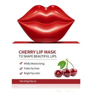 20Pcs Moisturizing Restores Moisture Lip Mask for Dry Lips and Lip Lines Overnight Lip Care, Gel Treatment Plumping ​Lips Mask (Red)