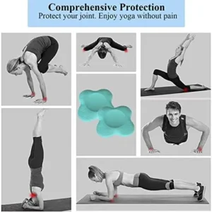 2PCS Yoga Knee Pads, Extra Thick Yoga Props and Accessories for Women/Men Cushions Knees and Elbows, Non-slip Yoga Mats for Kneeling Support for Fitness, Travel, Meditation, Kneeling, Pilates, Floor