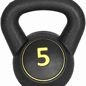 3-Piece Kettlebell Set Fitness Strength Training Exercise With Base Home Gym