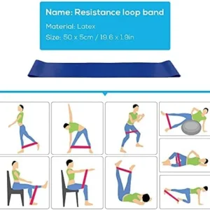 5pcs Yoga Equipment Set Include Yoga Ball Yoga Blocks Stretching Strap Resistance Loop Band Exercise Band