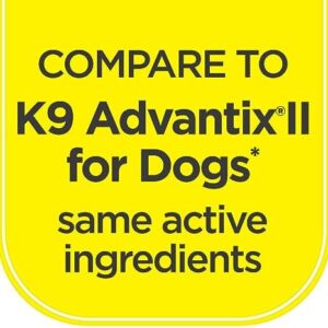 Activate II Flea and Tick Prevention for Dogs | 4 Count | Large Dogs 21-55 lbs | Topical Drops | 4 Months Flea Treatment