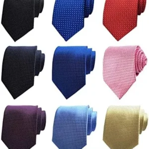 Adulove Men’s Necktie Classic Silk Tie Woven Jacquard Neck Ties