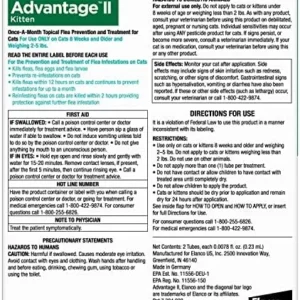 Advantage II Kitten Vet-Recommended Flea Treatment & Prevention | Cats 2-5 lbs. | 2-Month Supply