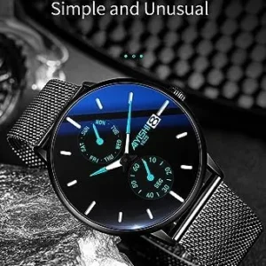 AIYISHI Unisex Watches Cool Unique Creative Original Design Fashion Waterproof Stainless Steel Quartz Wrist Watch for Men and Women