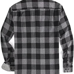 Alex Vando Mens Button Down Shirts Regular Fit Long Sleeve Casual Plaid Flannel Shirt