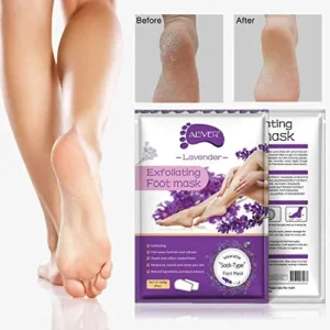 ALIVER Foot Peel Mask 3 Pack, Exfoliator Peel Off Calluses Dead Skin Callus Remover, Baby Soft Smooth Touch Feet-Men Women (Lavender)