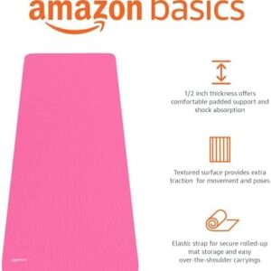 Amazon Basics 1/2-Inch Extra Thick Exercise Yoga Mat