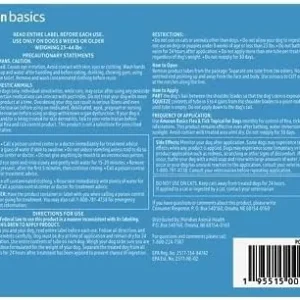 Amazon Basics Flea and Tick Topical Treatment for Medium Dogs (23-44 lbs), 3 Count (Previously Solimo)