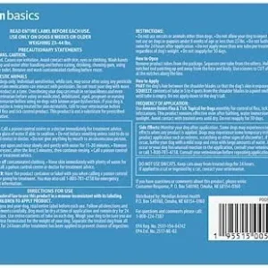 Amazon Basics Flea and Tick Topical Treatment for Medium Dogs (23-44 pounds), 6 Count (Previously Solimo)