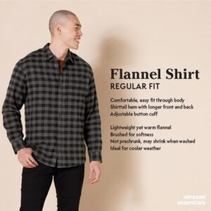 Amazon Essentials Men’s Long-Sleeve Flannel Shirt (Available in Big & Tall)