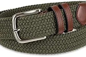 Amazon Essentials Men’s Stretch Woven Braid Belt