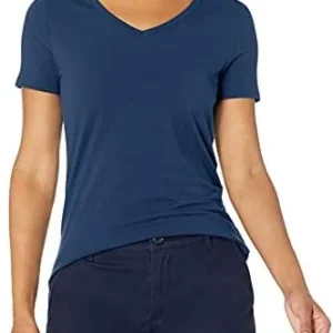 Amazon Essentials Women’s Classic-Fit Short-Sleeve V-Neck T-Shirt, Multipacks