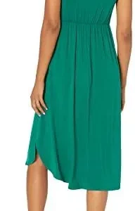 Amazon Essentials Women’s Jersey Sleeveless Gathered Midi Dress (Previously Daily Ritual)