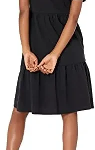 Amazon Essentials Women’s Short-Sleeve Crewneck Tiered Dress