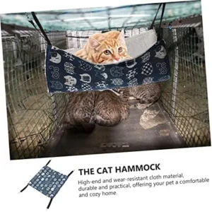 Angoily 3pcs Hanging Cat Hammock Cat Hanging Bed Cat Resting Pad Cat Beds & Furniture Ferret Hideout Hammock Small Cage for Guinea Pigs Cat House Hanging Bed Cat Blanket Cloth Hamster