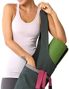 ANIWEY Yoga Mat Bag with Large Size Pocket and Zipper Pocket, Yoga Mat Strap Bag, Fit Most Size Mats Yoga, Yoga Bags and Carriers for Women