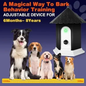 Anti Barking Device, Dog Barking Control Devices Up to 50 Ft Range Dog Training & Behavior Aids, 2 in 1 Ultrasonic Dog Barking Deterrent Devices, Outdoor Anti Barking Device Safe for Dogs & Humans