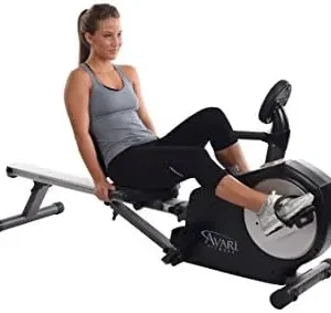 Avari Conversion II Rower/Recumbent Bike, Black – Smart Workout App, No Subscription Required – Rowing Machine and Stationary Exercise Bike