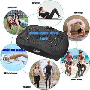 AXV Vibration Plate Exercise Machine Whole Body Workout Vibrate Fitness Platform Lymphatic Drainage Machine for Weight Loss Shaping Toning Wellness Home Gyms Workout