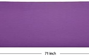 BalanceFrom All Purpose 1-Inch Extra Thick High Density Anti-Tear Exercise Yoga Mat with Carrying Strap, Optional Yoga Blocks and Knee Pad