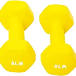 BalanceFrom Set of 2 Neoprene Coated Non-Slip Grip Dumbbell Weights