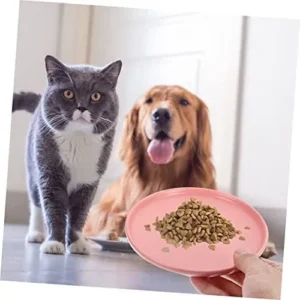 Beavorty 3pcs Cat Ceramic Bowl Cat Food Dish Cat Feeding & Watering Supplies Kitten Ceramic Dish Shallow Cat Food Bowls Kitten Ceramic Bowl Pet Food Puppy Dog Food Cat Dish Ceramics