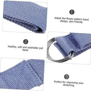 BESPORTBLE 2pcs Yoga Rope Tension Rope Stretching Rope Gym Supplies Stretch Bands for Flexibility Elastic Stretching Strap Yoga Belt Fitness Shoulder Strap Flexible Polyester Cotton