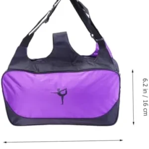 BESPORTBLE Yoga Mat Carrier Sports Handbag Polyester Shoulder Bag Large Capacity Luggage Bag Large Sports Bag Lightweight Yoga Mat Holder Handbags Travel Backpack Fitness Equipments Purple