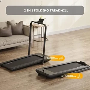 BiFanuo 2 in 1 Folding Treadmill, Under Desk Smart Walking Pad, Installation-Free，Compact FoldableTreadmill for Home/Office Gym Cardio Fitness