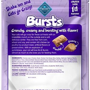 Blue Buffalo Bursts Crunchy Cat Treats, Chicken Liver and Beef 5-oz Bag