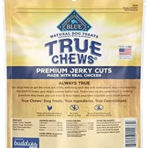 Blue Buffalo True Chews Premium Jerky Cuts Natural Dog Treats, Chicken 4 oz Bag