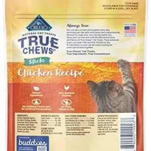 Blue Buffalo True Chews Sticks Natural Cat Treats, Chicken 3 oz Bag