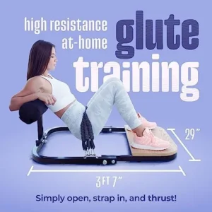 BootySprout Hip Thrust Machine for High Resistance Glute Training, up to 400 pounds of Resistance