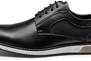 Bruno Marc Men’s Plain Toe Oxford Shoes Business Formal Derby Dress Sneakers