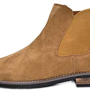 Bruno Marc Men’s Suede Leather Chelsea Ankle Boots