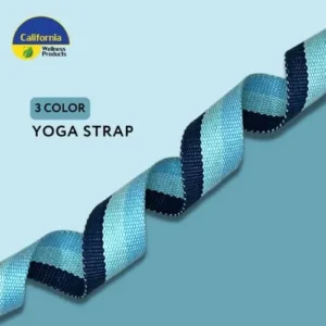 California Wellness Products Yoga Strap Yoga Belt with Extra Safe Adjustable D-Ring Buckle for Pilates, Gym Workouts, Physical Therapy, Improves Sitting Posture for Women & Men