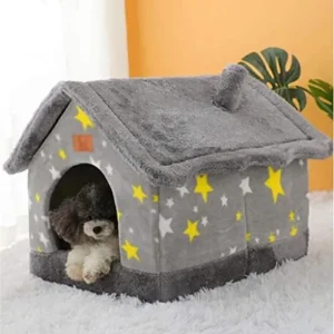 Calming Dog Bed Removable Cat Bed House Kennel Nest Pet Nest Cat Tent Dog Kennel Winter Warm Dog House Cushion Pet Products Cat Mat Pet Bed Warming Dog Beds (Color : A, Size : 43 * 36 * 34cm)