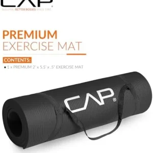 CAP Barbell High Density Exercise Mat with strap | Multiple options