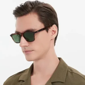 CARFIA Acetate Polarized Mens Sunglasses UV Protection Retro Fashion Cool Glasses for Driving Golf Fishing CA5352