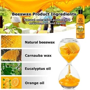 CARGEN Beeswax Furniture Wood Polish – Wood Seasoning Beeswax Oil for Wood Natural Wood Polish and Conditioner Restore A Finish 300ML Christmas Gifts.