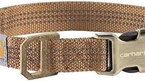 Carhartt Dog Collar Brown/Brushed Brass Large