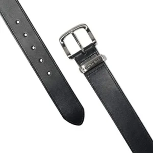 Carhartt Men’s Bridle Leather Debossed Metal Keeper Belts