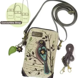 CHALA Crossbody Cell Phone Purse-Women Canvas Multicolor Handbag with Adjustable Strap