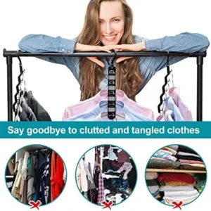 Closet Organizers and Storage,Upgraded Organization and Storage Clothes Hanger,12 Pack College Dorm Room Essentials,Sturdy Closet Organizer Home Essentials Space Saving Hangers for Thick Clothe