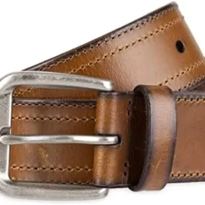 Columbia Men’s Classic Logo Belt – Casual Dress with Single Prong Buckle for Jeans Khakis