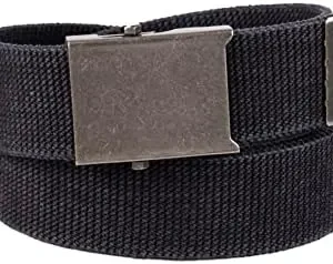 Columbia Unisex-Adult Military Web Belt-Adjustable One Size Cotton Strap and Metal Plaque Buckle