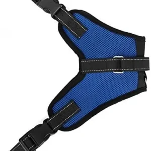 Copatchy No Pull Reflective Adjustable Dog Harness with Handle (Medium Blue)