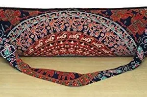 Cotton yoga mat bag, handmade sport gym bag, carrier bag, pilates bag, fitness bag, excercise bag