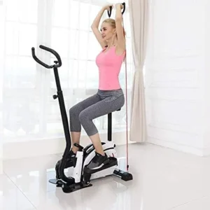 Cross Trainer Elliptical Machine Trainer Smooth Quiet Elliptical Trainer Cardio Fitness Workout Machine for Home Office Gym Magnetic Cardio Workout 73x48x143cm